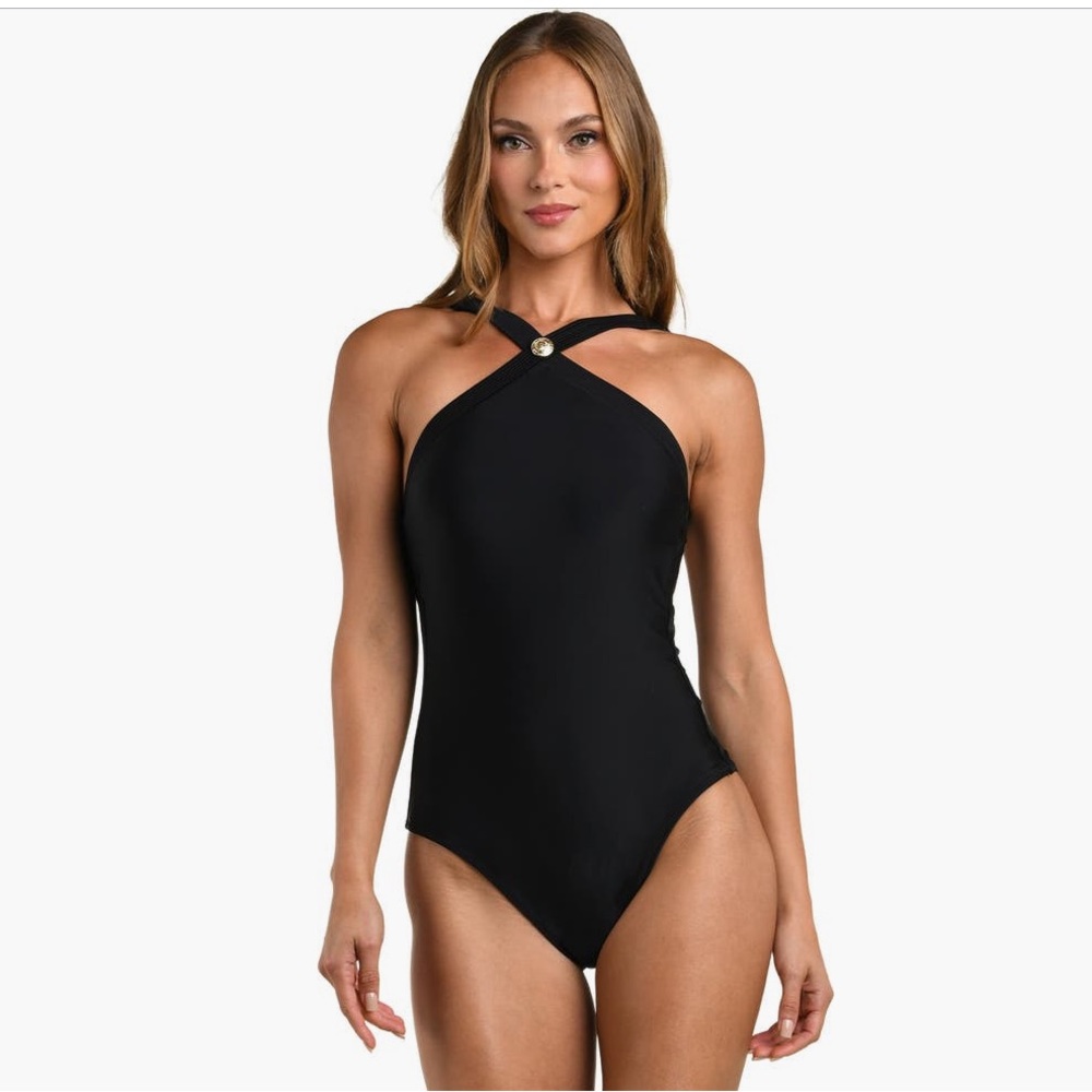 L'AGENCE Gabrielle Halter One-Piece Swimsuit